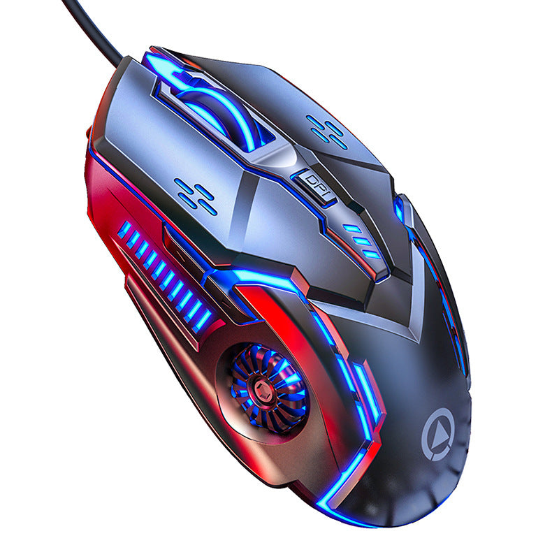 Silver Eagle G5 Silent Wired Mouse Luminous Gaming E-Sports Mechanical Computer Accessories Cross-bo