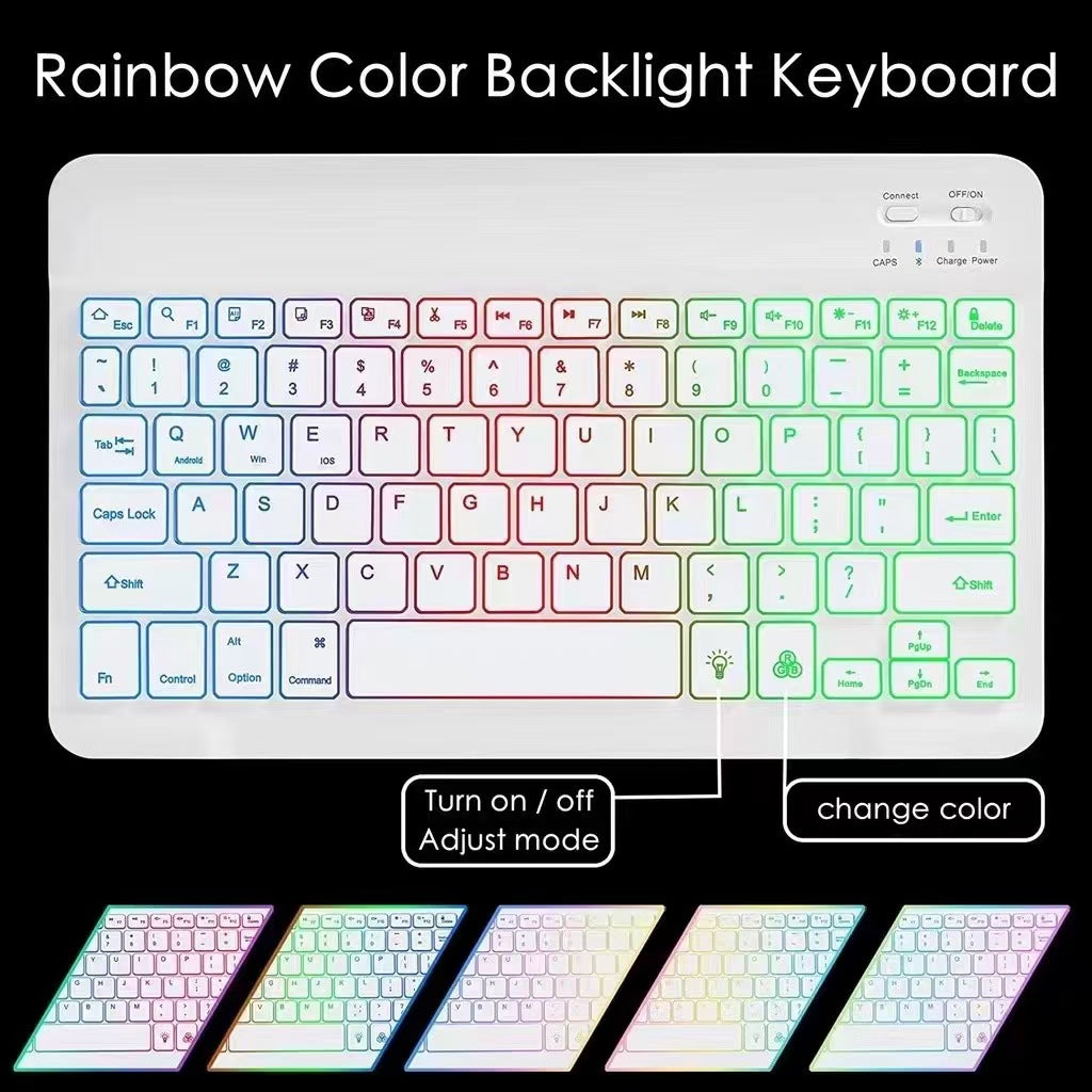 White keyboard, 10 inch, three colors