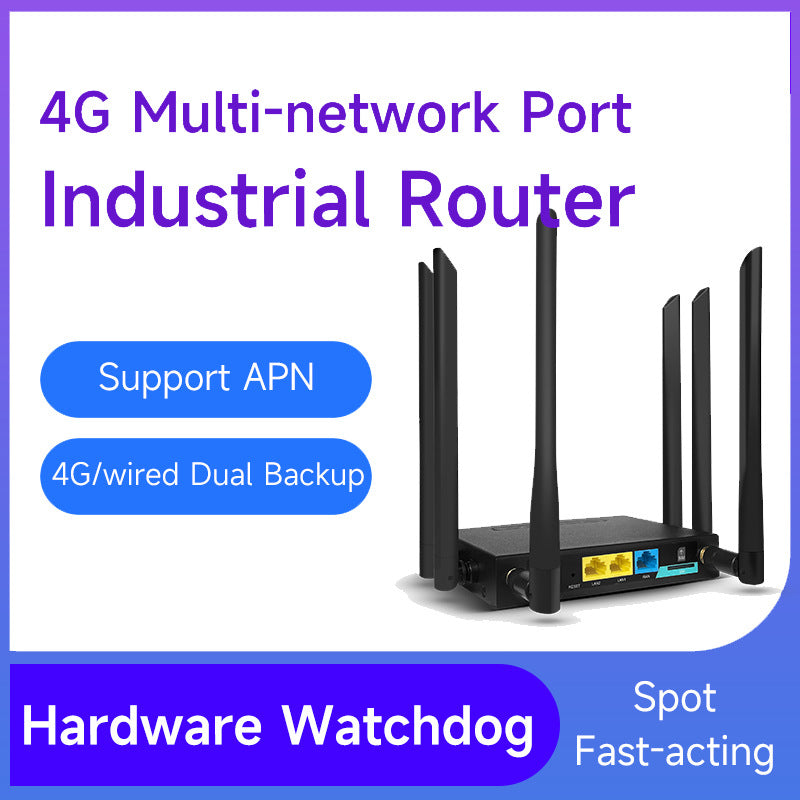 Full Netcom Asian, African and European version industrial-grade detachable antenna 4G card wireless