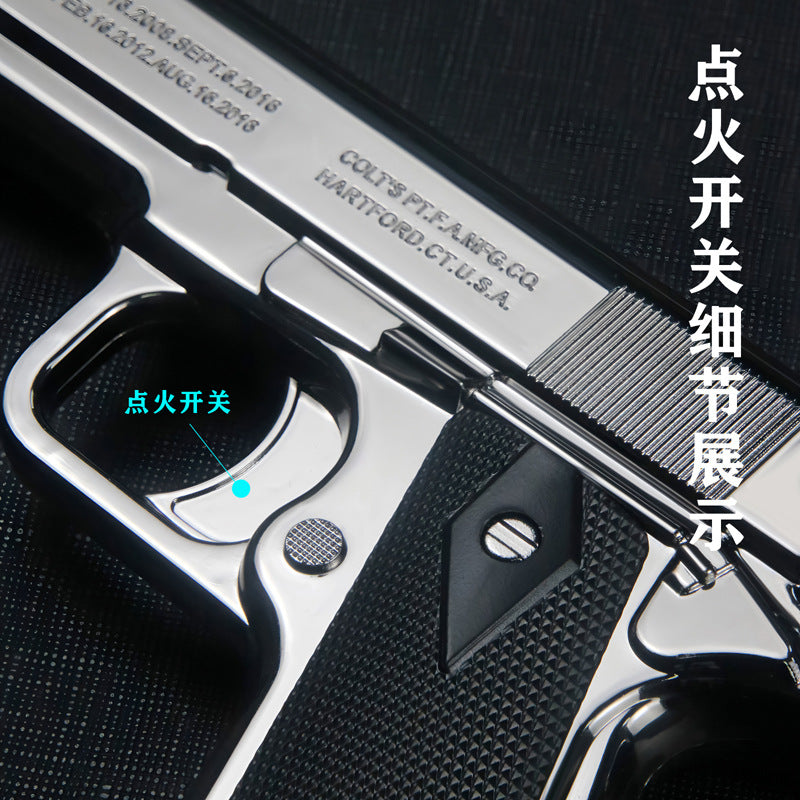 (), windproof blue gun, creative lighter, anti-stress, can launch, Birthday gift
