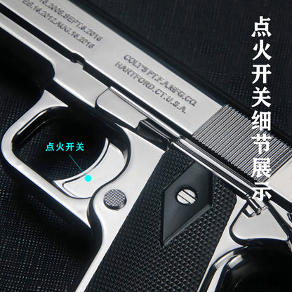 (), windproof blue gun, creative lighter, anti-stress, can launch, Birthday gift