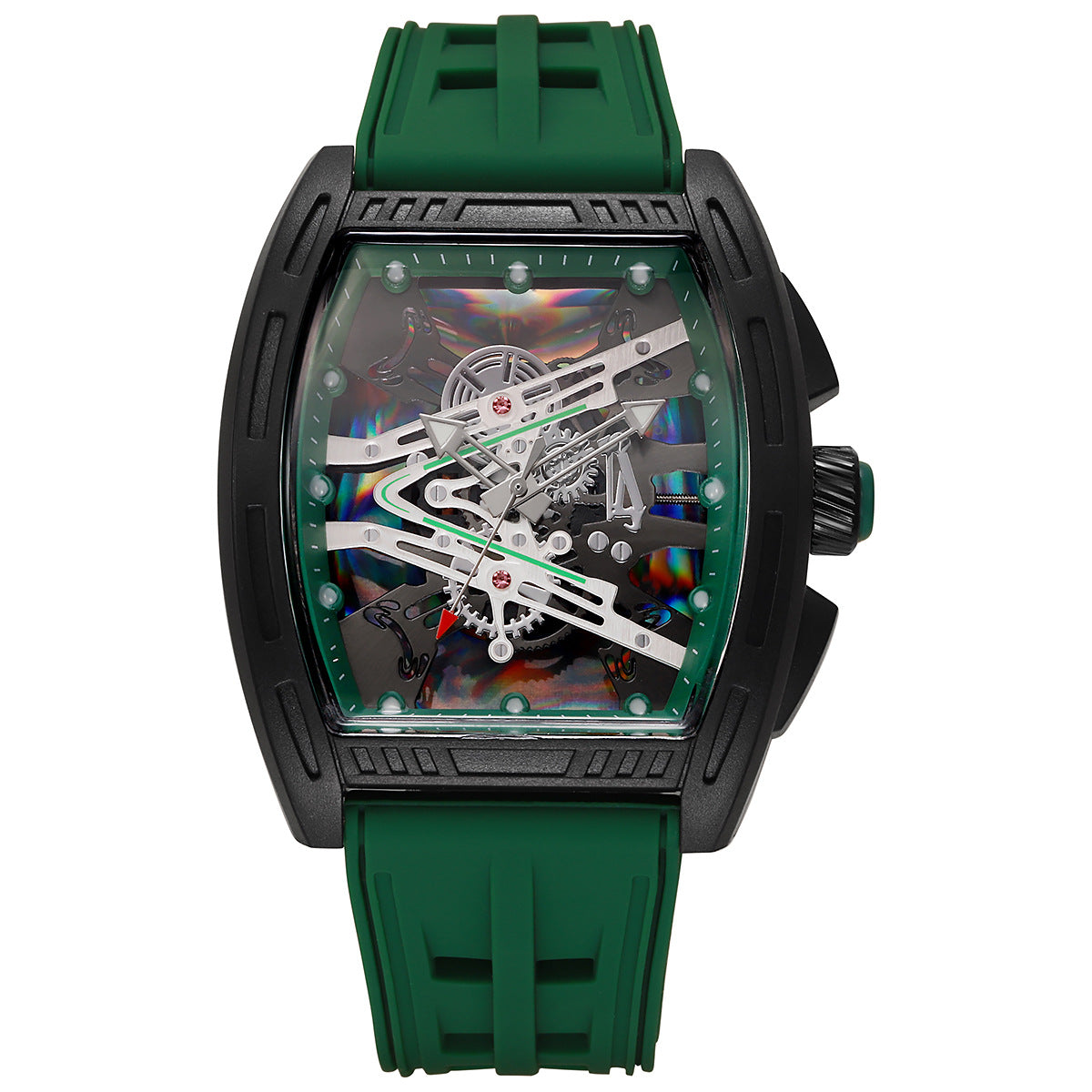 #1 Black Shell Green Strap GS2603