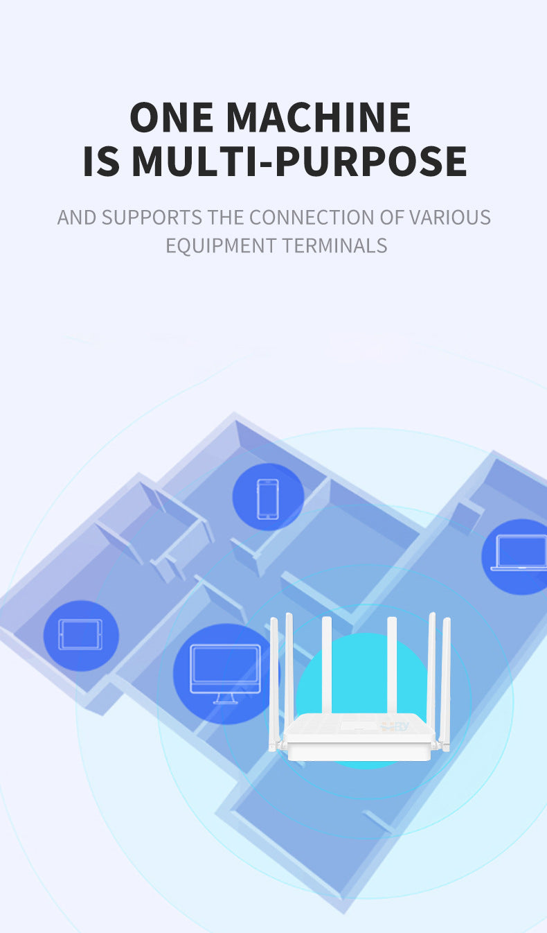 Whole house covers large apartments for home WiFi 6 Gigabit high-speed AX30005G dual-band wall-throu