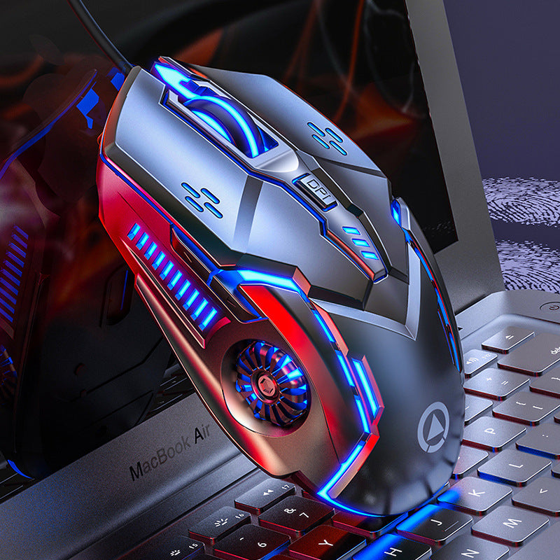 Silver Eagle G5 Silent Wired Mouse Luminous Gaming E-Sports Mechanical Computer Accessories Cross-bo