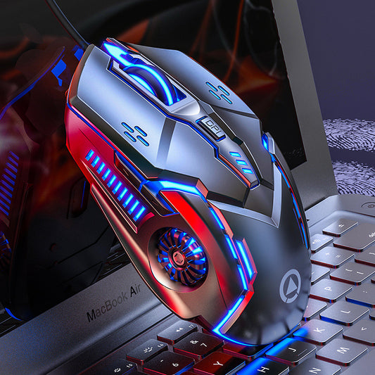 Silver Eagle G5 Silent Wired Mouse Luminous Gaming E-Sports Mechanical Computer Accessories Cross-bo