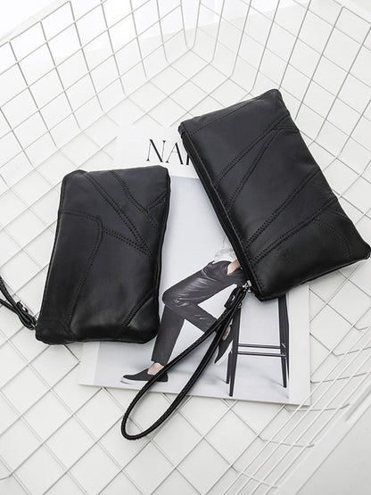 (), mobile phone, wallet, shoulder bag, universal small clutch bag, genuine leather, Korean style