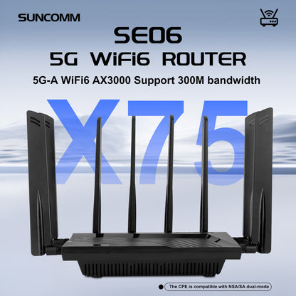 4cc carrier aggregation 5g Qualcomm x75 gaming router full Netcom plug-in card 2.5g port dual-band w