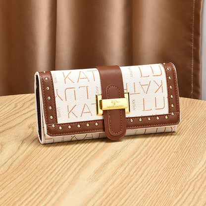 Universal retro long wallet, shoulder bag