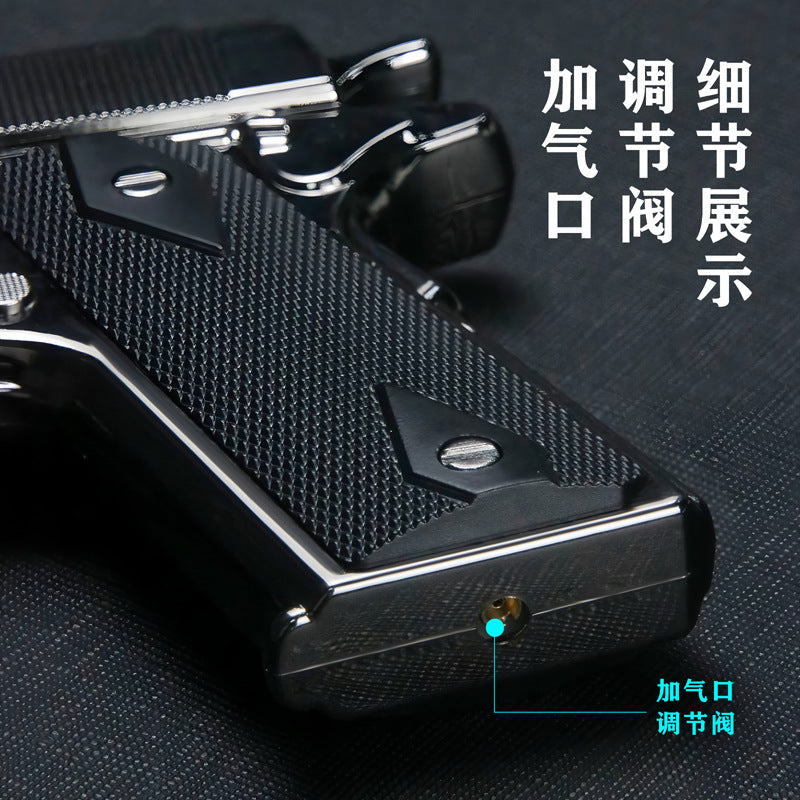 (), windproof blue gun, creative lighter, anti-stress, can launch, Birthday gift
