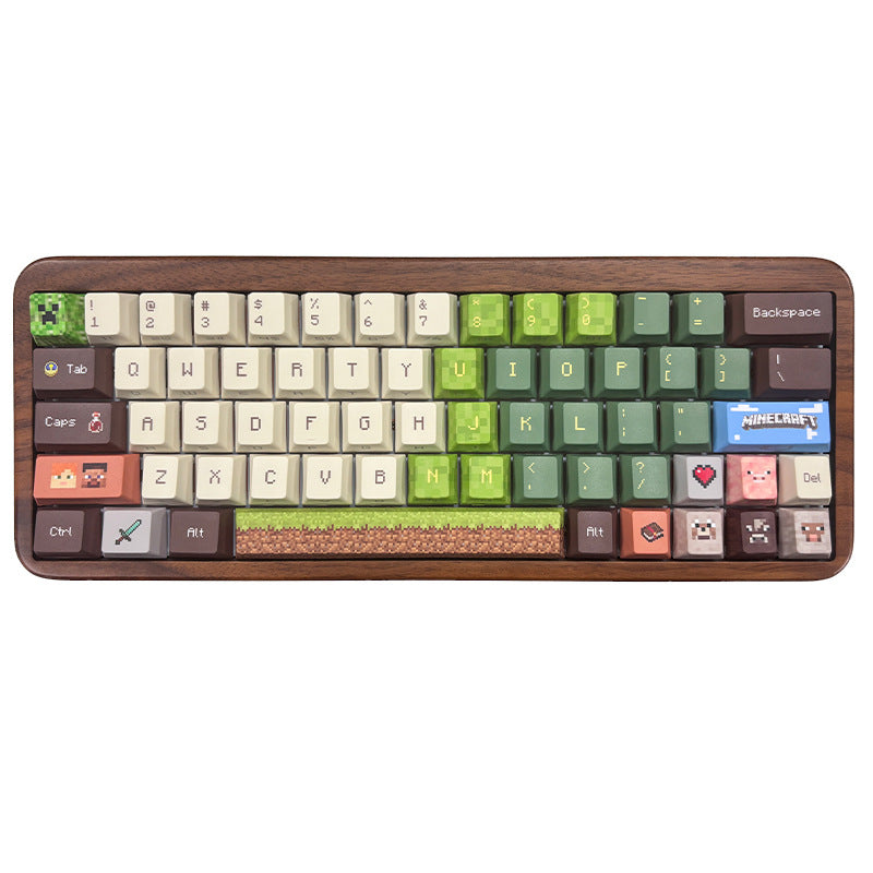 [129-key collection] cross-border best-selling original factory side-engraved translucent PBT dye-su