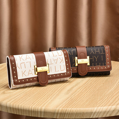 Universal retro long wallet, shoulder bag