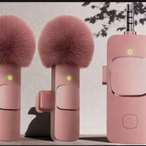Fuchsia microphone, mobile phone