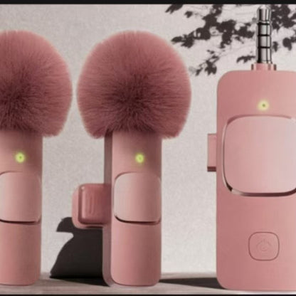 Fuchsia microphone, mobile phone