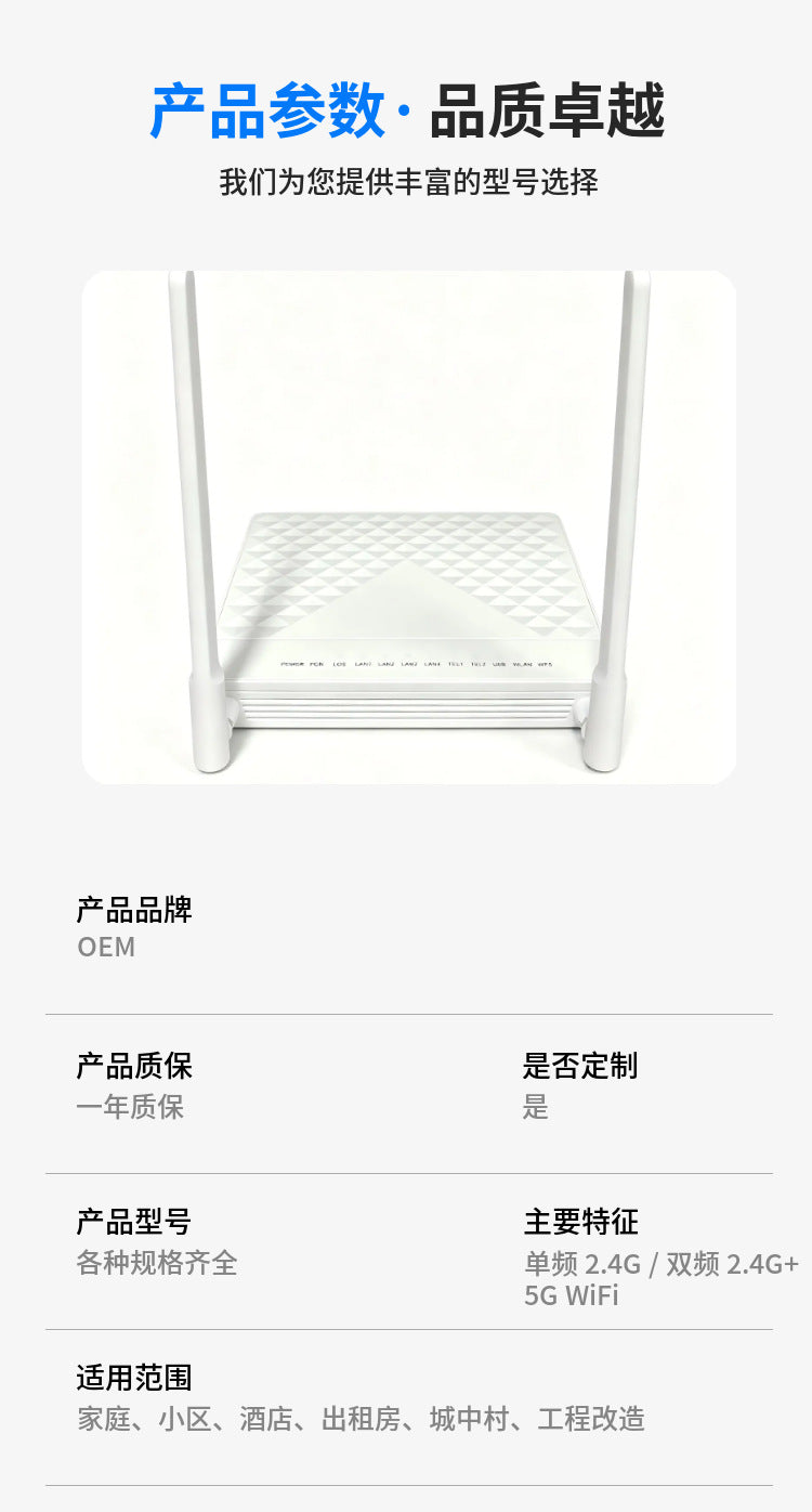ET8245HCUS XGPON ONU dual-band WiFi Gigabit optical modem