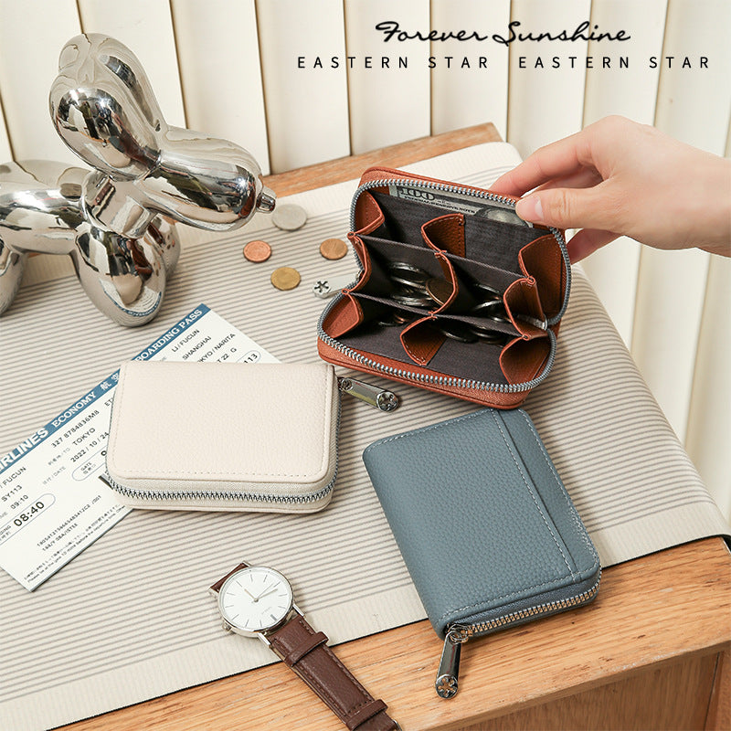 (Cross-border trading), wallet, bag, fashionable small short coins, genuine leather, Japanese and Ko