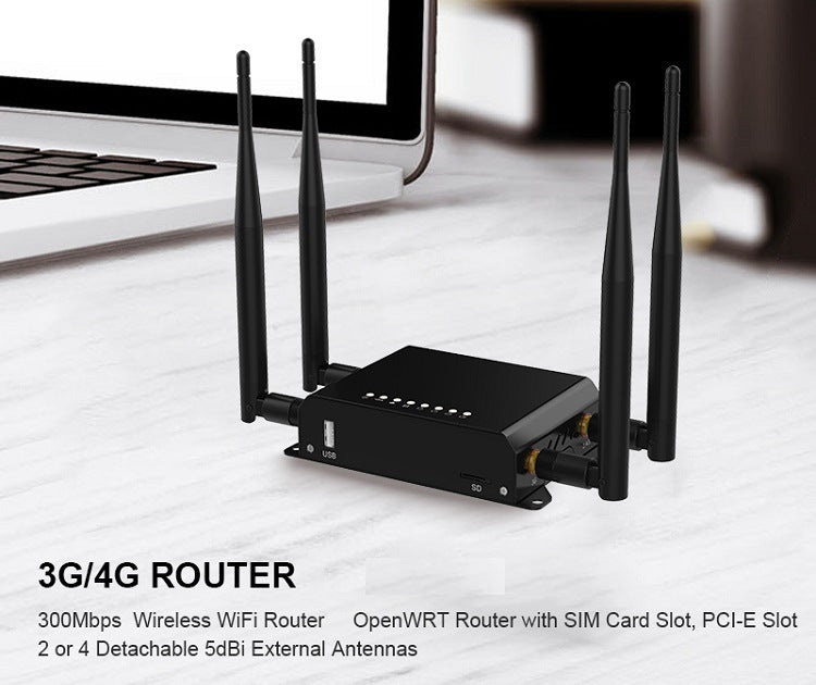Cross -border metal shell insertion SIM card 4G industrial -grade wireless router turns with WIFI6 h