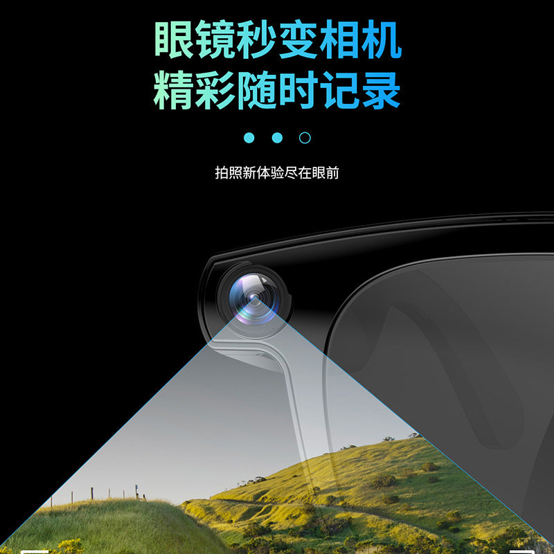 AI smart glasses multi-function AI object recognition call with camera to take pictures video record