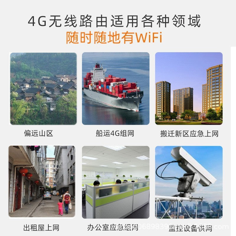 4G wireless router plug-in card full Netcom sim to wired i Telecom Unicom dormitory site Internet br