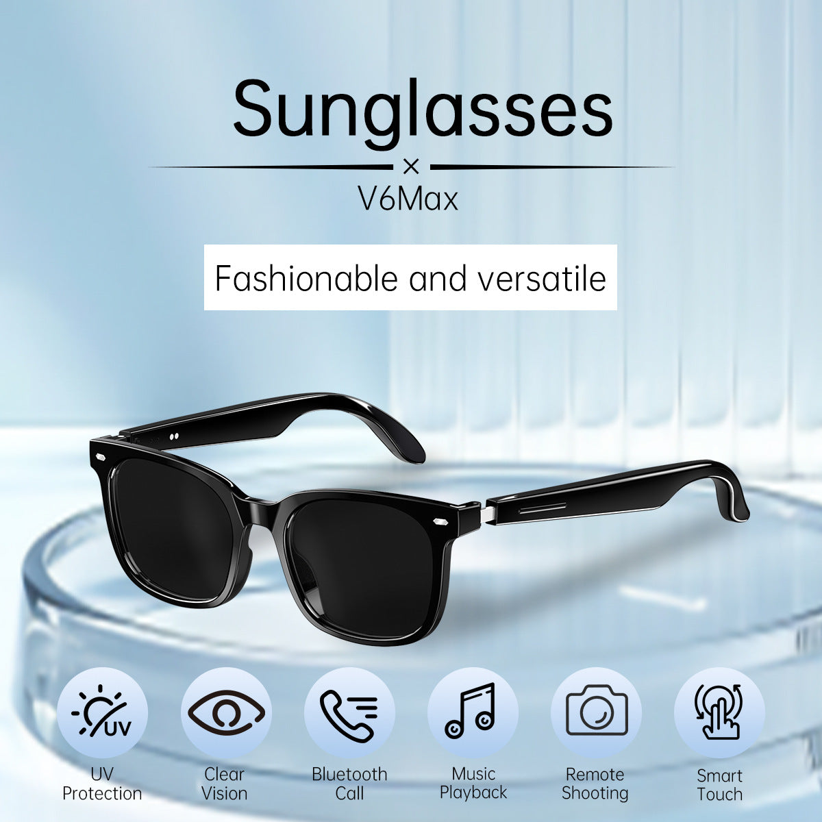 Smart fashionable trend glasses, sunglasses, mobile phone, bluetooth, for beloved, remote control