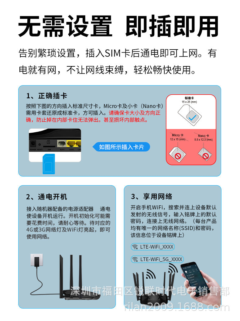 CAT6 voice model 4G dual -frequency gigabit high -speed Malay cracked unlimited high -speed router p
