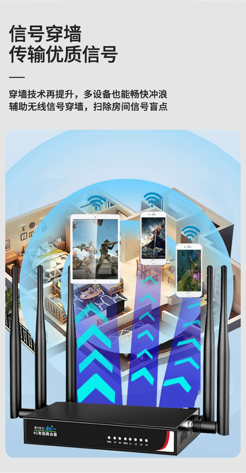 Wireless router home gigabit high-speed wireless wifi 100 megabit port student dormitory home small 