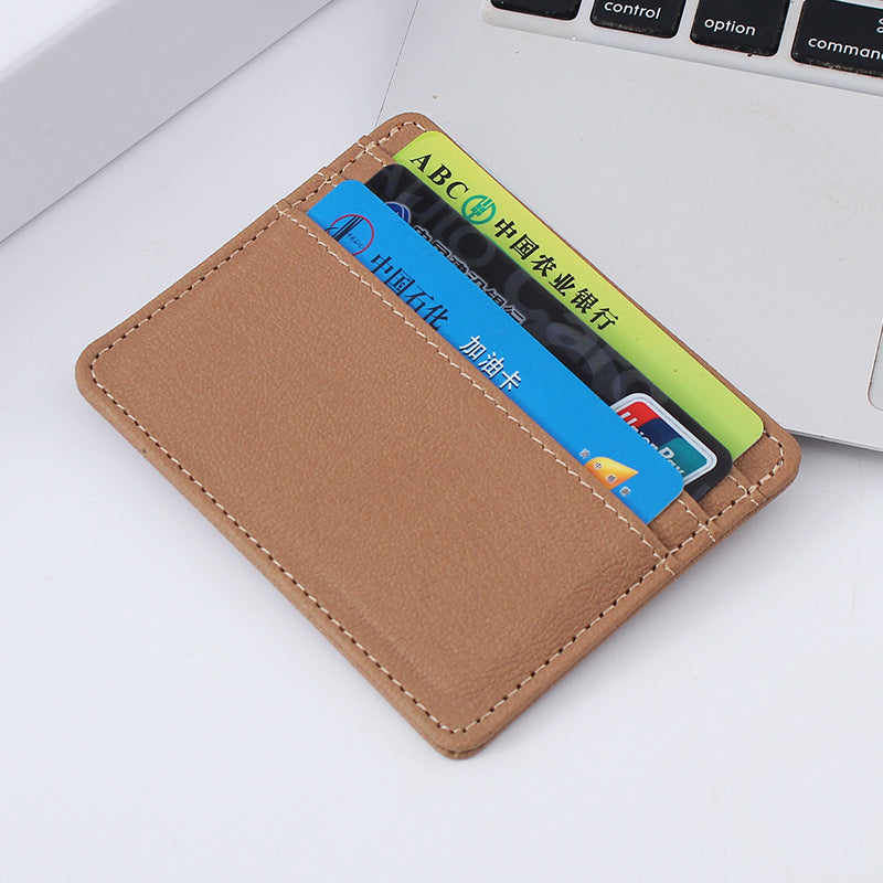 (Cross-border trading), polyurethane light and thin small card holder, custom-made