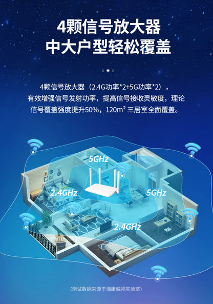 Hikvision Router Home New wifi Rental Housing Universal Light Cat Continued to Expand mesh Networkin