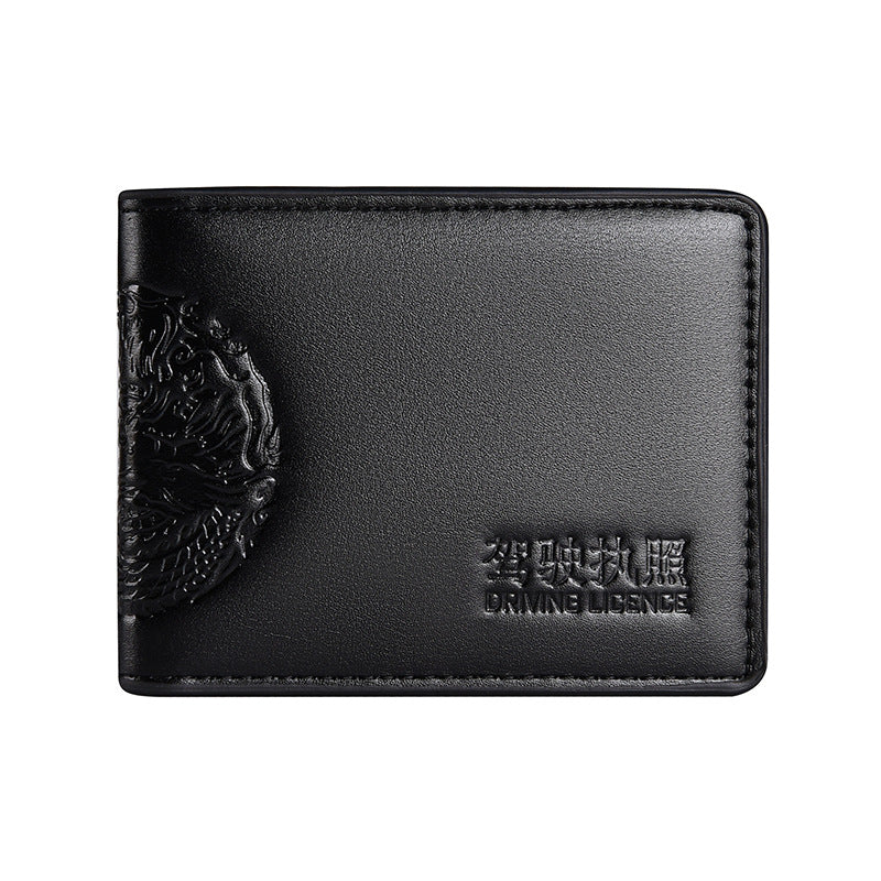 Universal men's card holder for driver's license, protective case, 2 in 1
