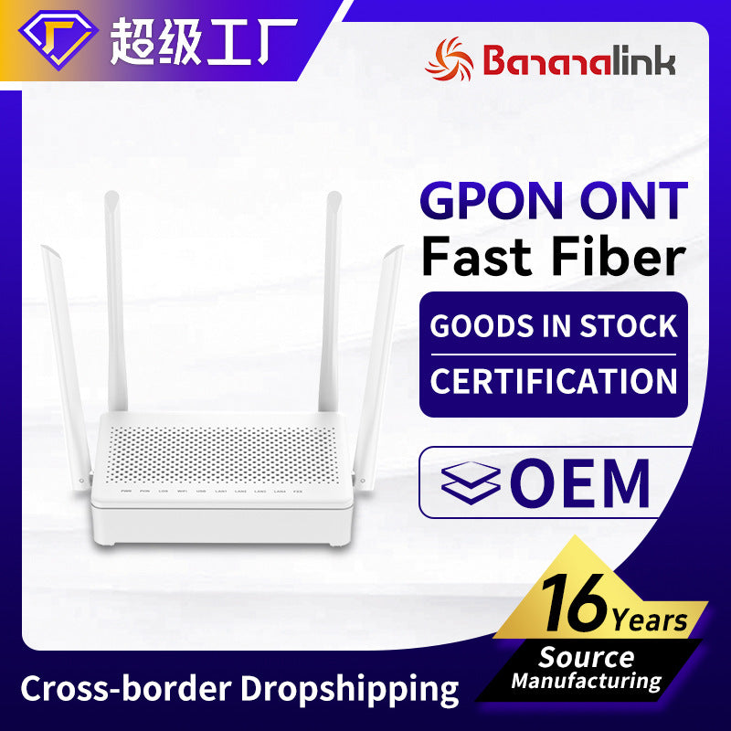 Optical Modem AX3000 Wi-Fi 6 Switch RJ11 Rort GPON ONT