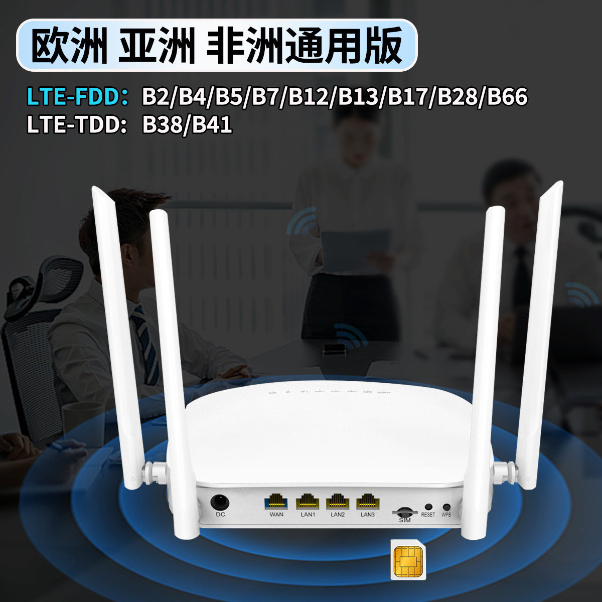 US version of full Netcom plug -in 4G phone SIM traffic card to wifi hot Gigabit broadband wireless 