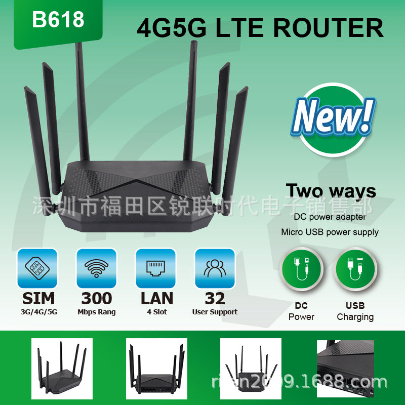 4G wireless WIFI router Gigabit Gigabit non -broadband CAT4 card plug -in route manufacturer all Net