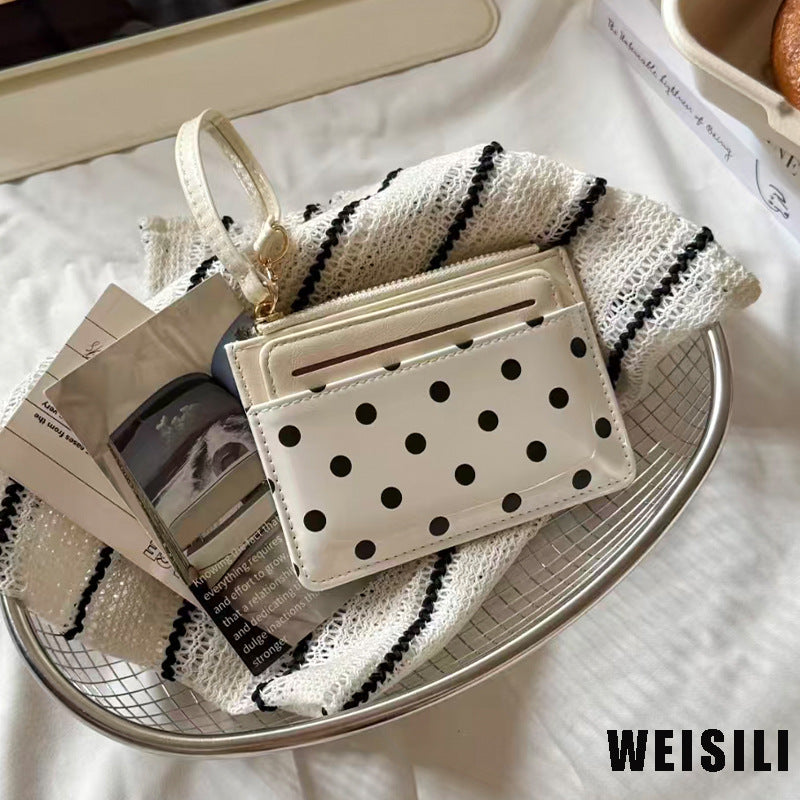 Card holder, retro shoulder bag, wallet with zipper