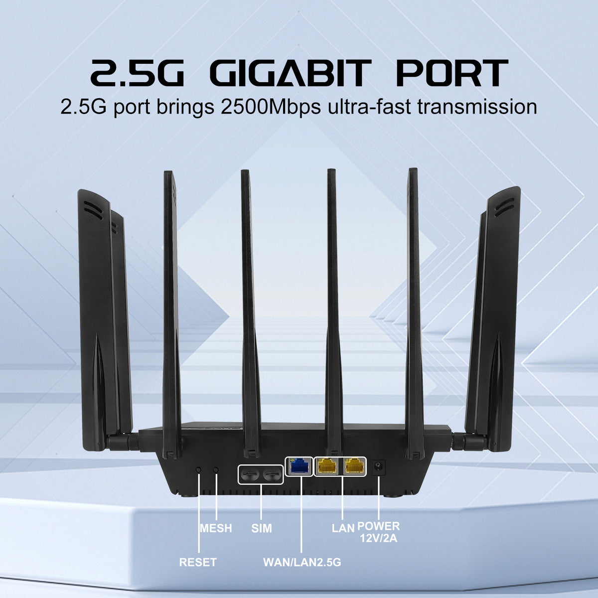 4cc carrier aggregation 5g Qualcomm x75 gaming router full Netcom plug-in card 2.5g port dual-band w