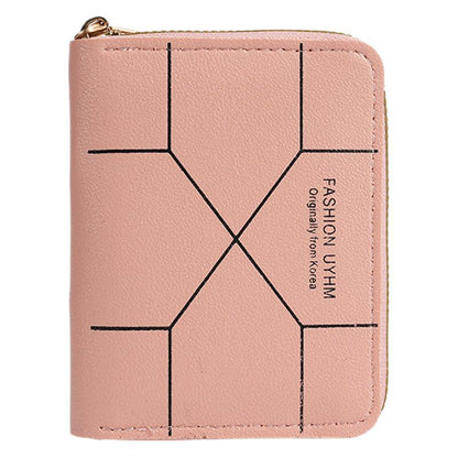 Japanese small wallet with zipper, fashionable cute handheld organizer bag