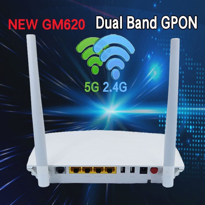 New foreign trade GM620/630/F670L dual-band 2.4G/5G optical cat ONU Xpon epon gpon English