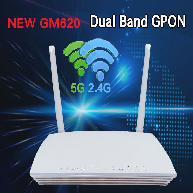 New foreign trade GM620/630/F670L dual-band 2.4G/5G optical cat ONU Xpon epon gpon English