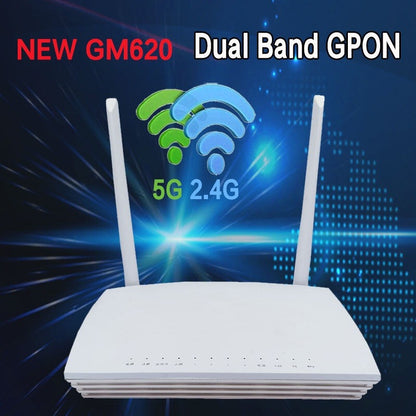 New foreign trade GM620/630/F670L dual-band 2.4G/5G optical cat ONU Xpon epon gpon English