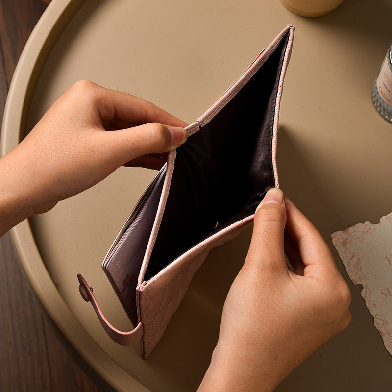 Passport case, wallet, storage system for traveling, light and thin small shoulder bag