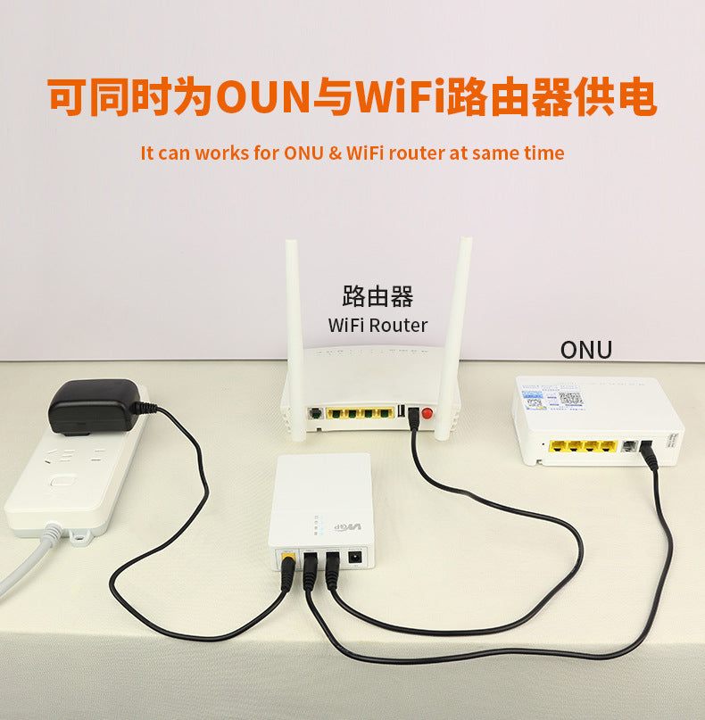 WGP Mini ups DC uninterruptible power supply DC12v2a9V1a router backup mobile cross-border spot