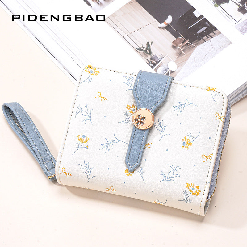2026 New Elegant Kansang Flower Women's Wallet, Ins-style High-end Multi-card Zipper Coin Purse, Sho