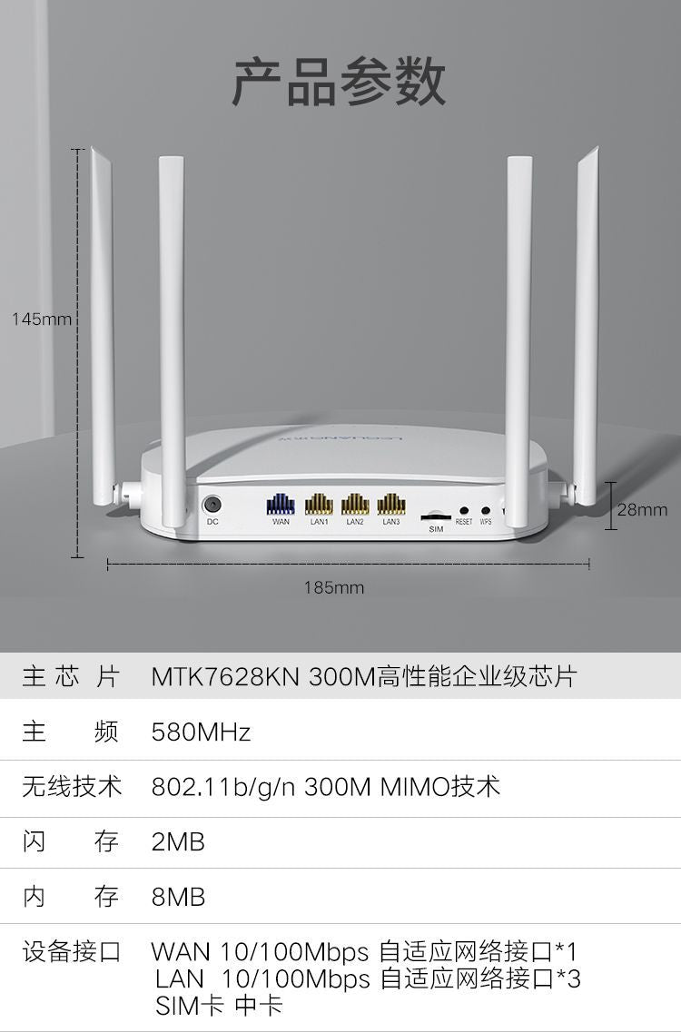 US version of full Netcom plug -in 4G phone SIM traffic card to wifi hot Gigabit broadband wireless 