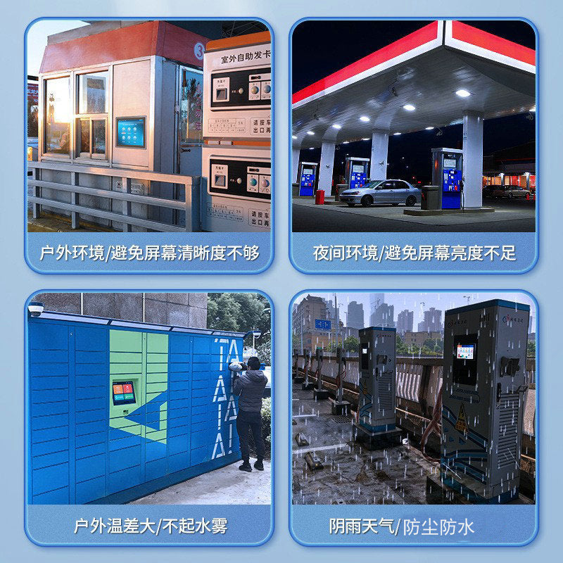 Dynamic embedded industrial touch LCD display, touch screen