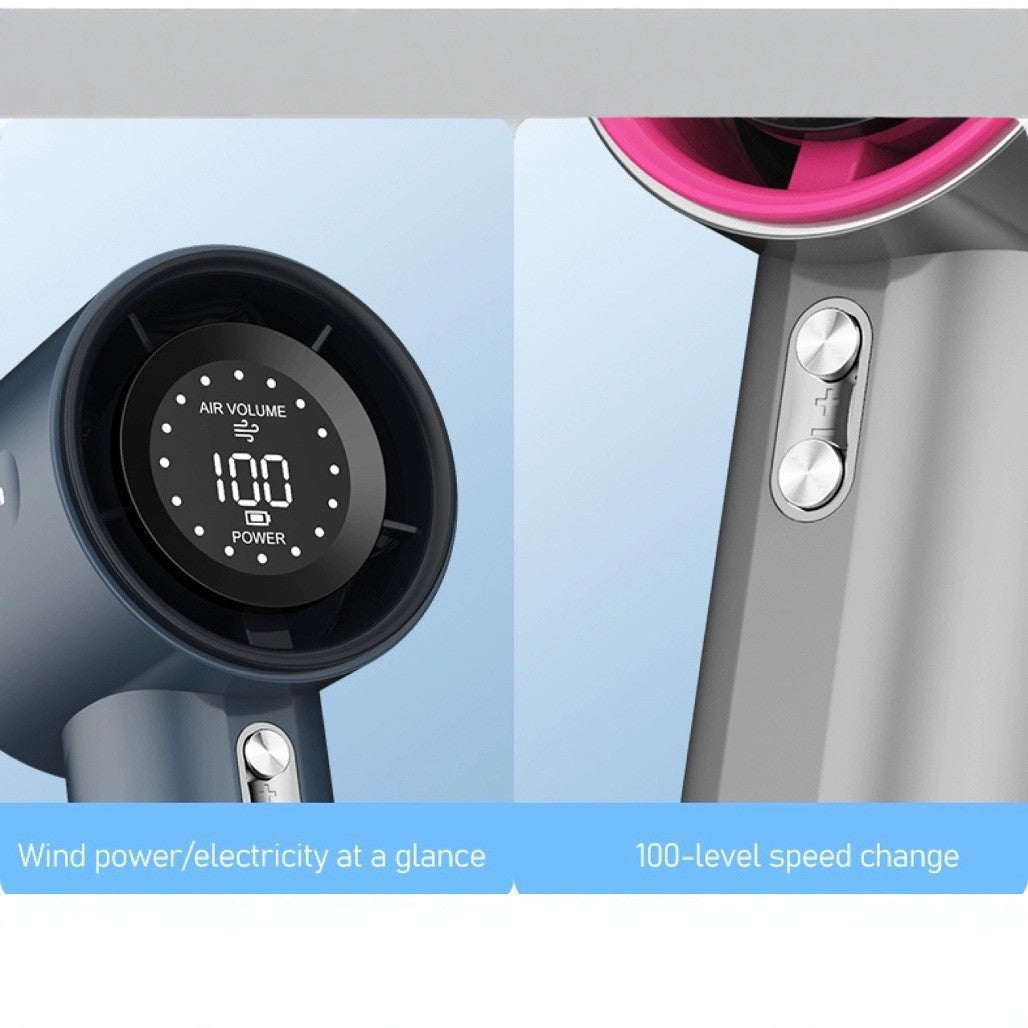 Southeast Asia S001 Handheld High-Speed Fan, 100-Speed Violent Airflow, Digital Display, USB Chargin