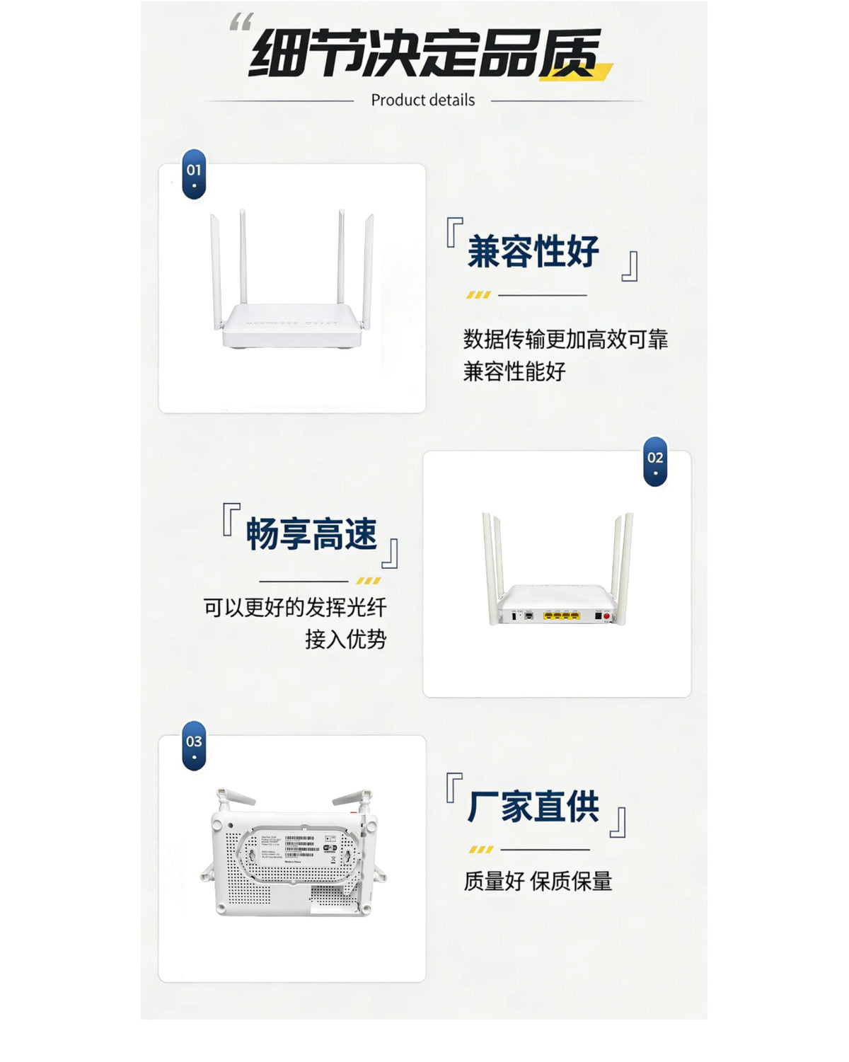 F6600P four antennas 4GE+1TEL+WIFI 2.4/5G exclusively for foreign trade