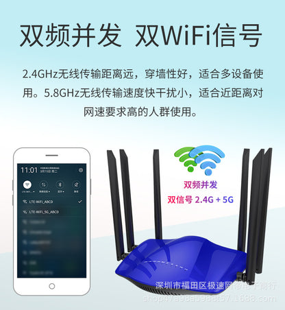 300m4g wireless wifi to wired SIM to wireless three network universal router AC dual -frequency rout