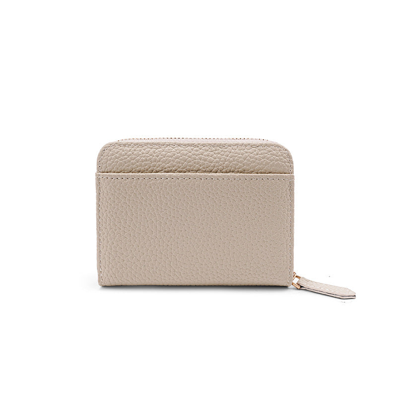 Japanese sophisticated card holder, shoulder bag, capacious wallet, chain with zipper, fresh small b