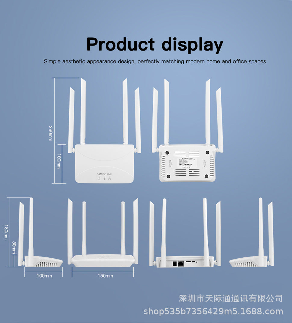 4G wireless router household office mobile portable WiFii plug -in card Routercpe912