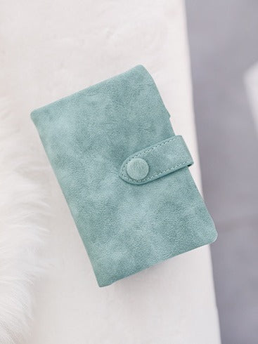 Universal fashionable matte short wallet, Korean style