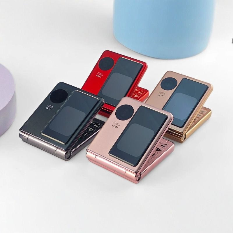Folding mobile phone for students for elderly, geolocation function, support function for all networ