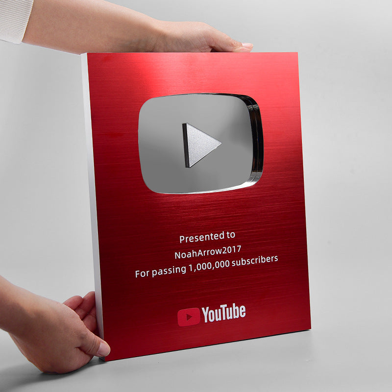 YouTube celebrity anchor high-end medal production fan achievement certificate high-end franchise au
